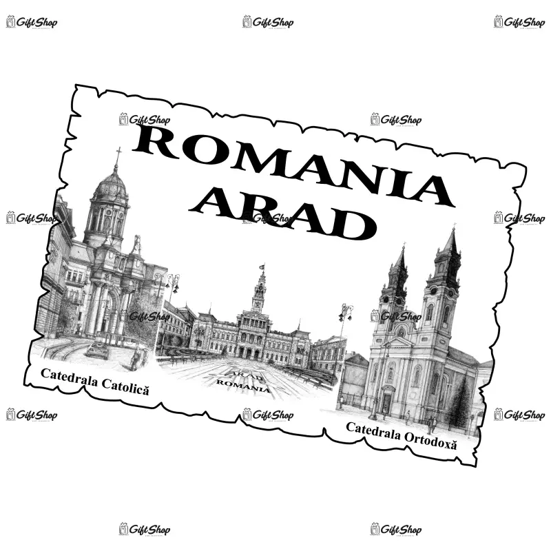 Arad, romania, magnet frigider mgs008